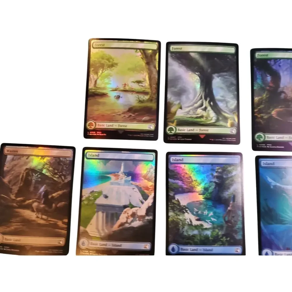 MTG - Final Fantasy - Foil Basic Land Set of 16